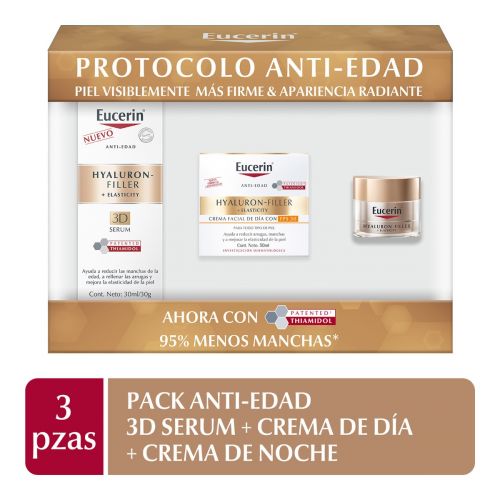 Eucerin Pack Hf Elasticity Serum + Crema Día