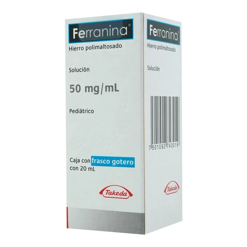 Ferranina 50 Mg Gotas Pediátricas Solución 20 Ml 