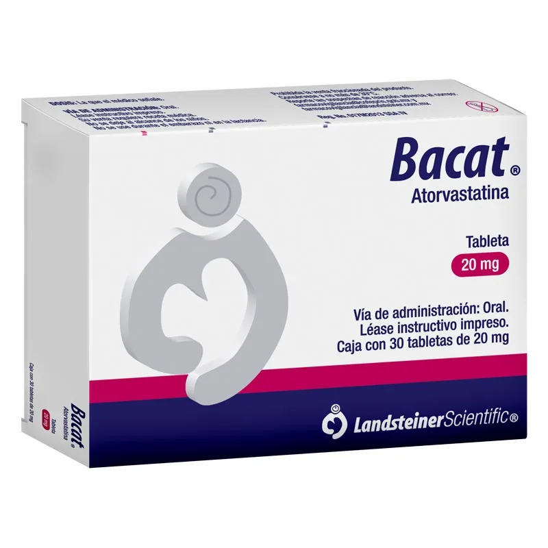 Bacat Atorvastatina 20 Mg 30 Tabletas Genérico Landsteiner