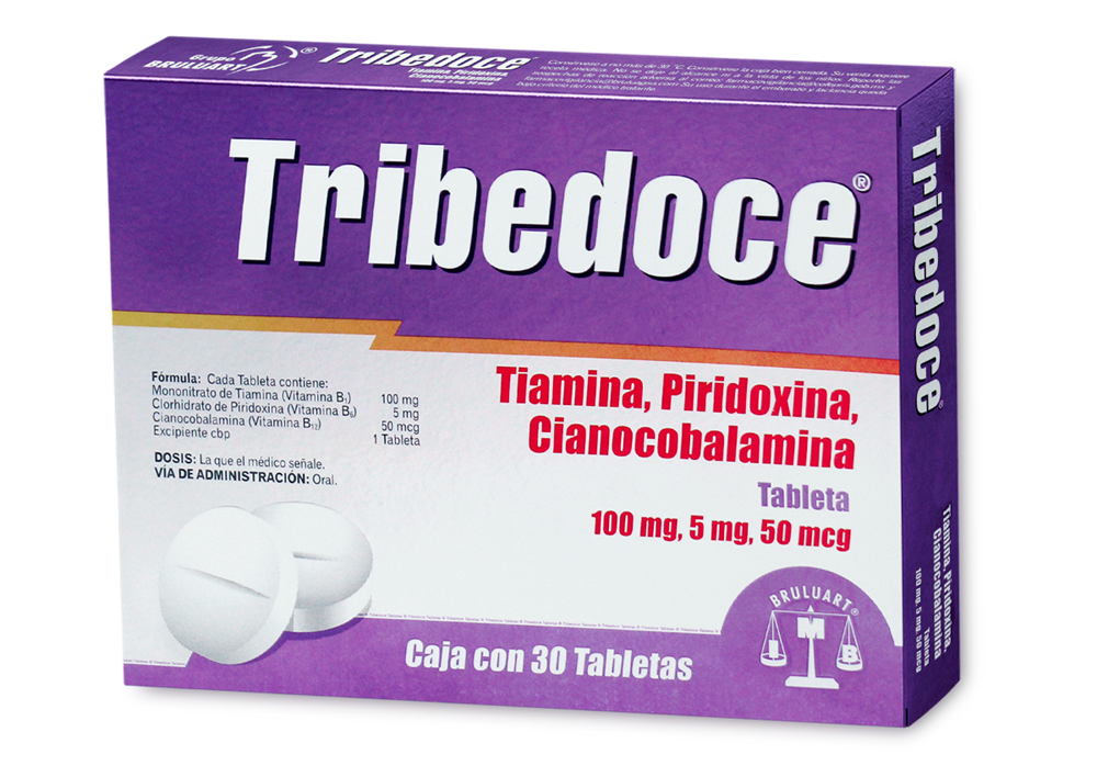 Tribedoce 100 Mg / 5 Mg, 50 Mcg Caja Con 30 Tabletas Genérico 