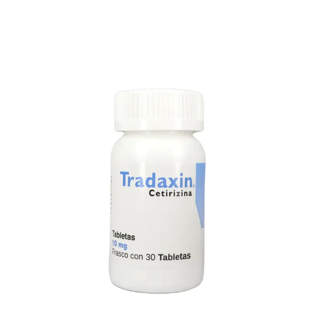 [7257427604028] Tradaxin Cetirizina 10 Mg 30 Tabletas Genérico Sblpharma 