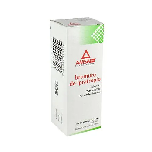 Bromuro De Ipratropio 250 Mcg/Ml Nebulizaciones Genérico Amsa