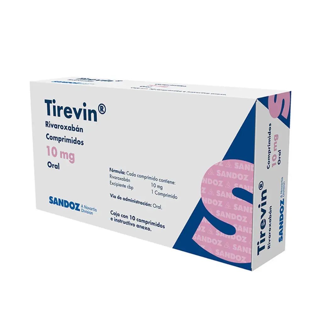 Tirevin 10 Mg 10 Comprimidos Rivaroxaban