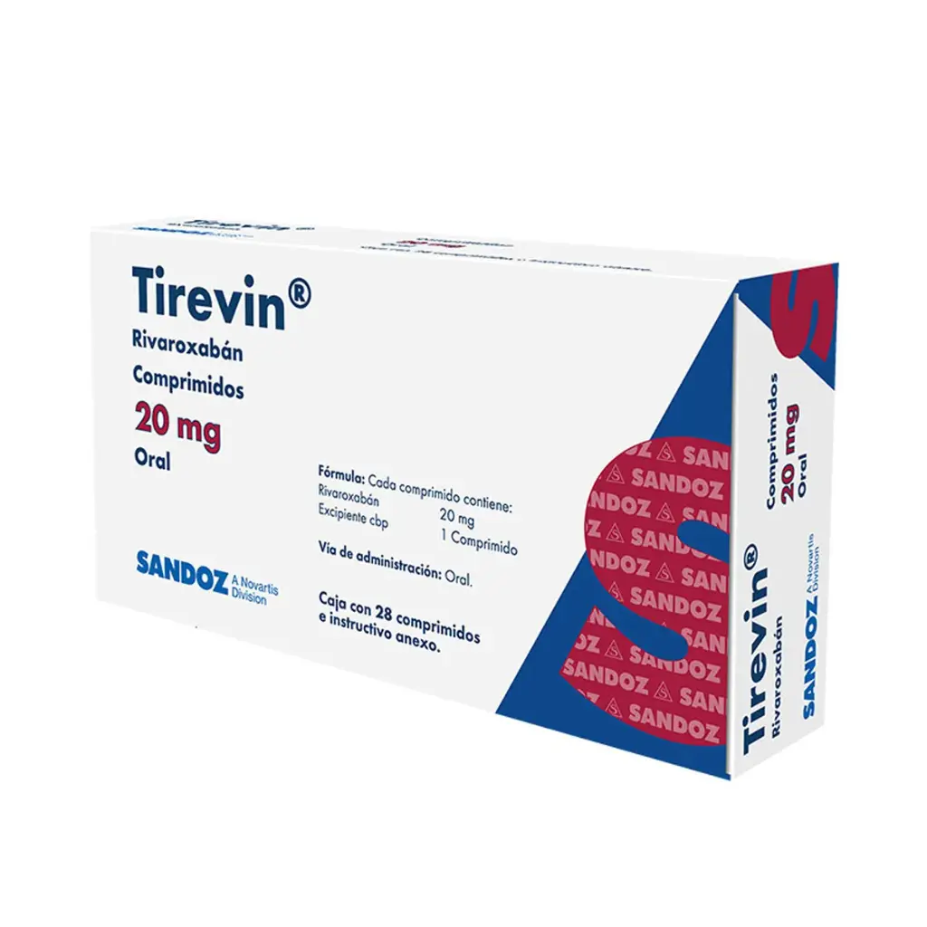 Tirevin 20 Mg 28 Comprimidos Rivaroxaban