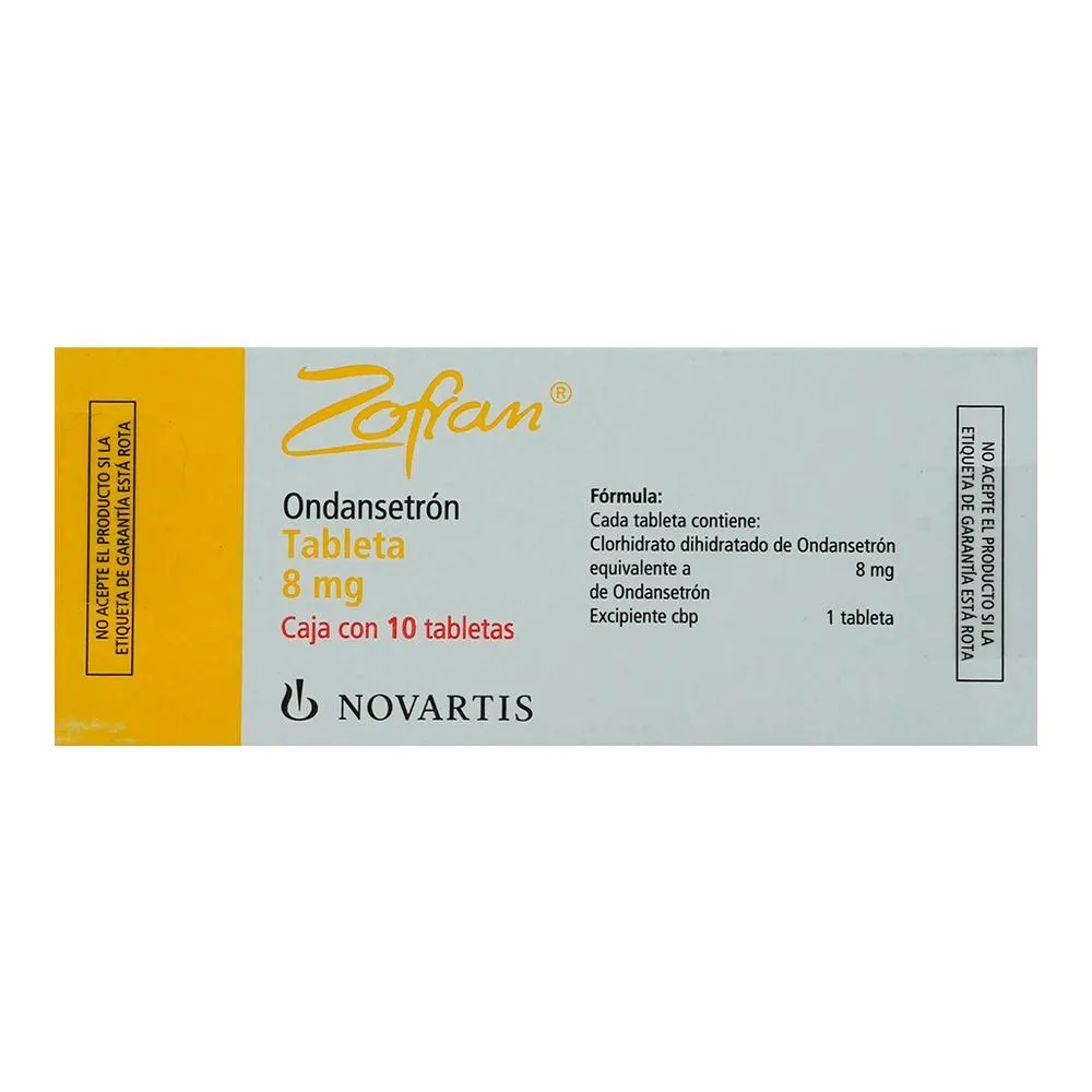 Zofran 8 Mg 10 Tabletas Ondansetrón