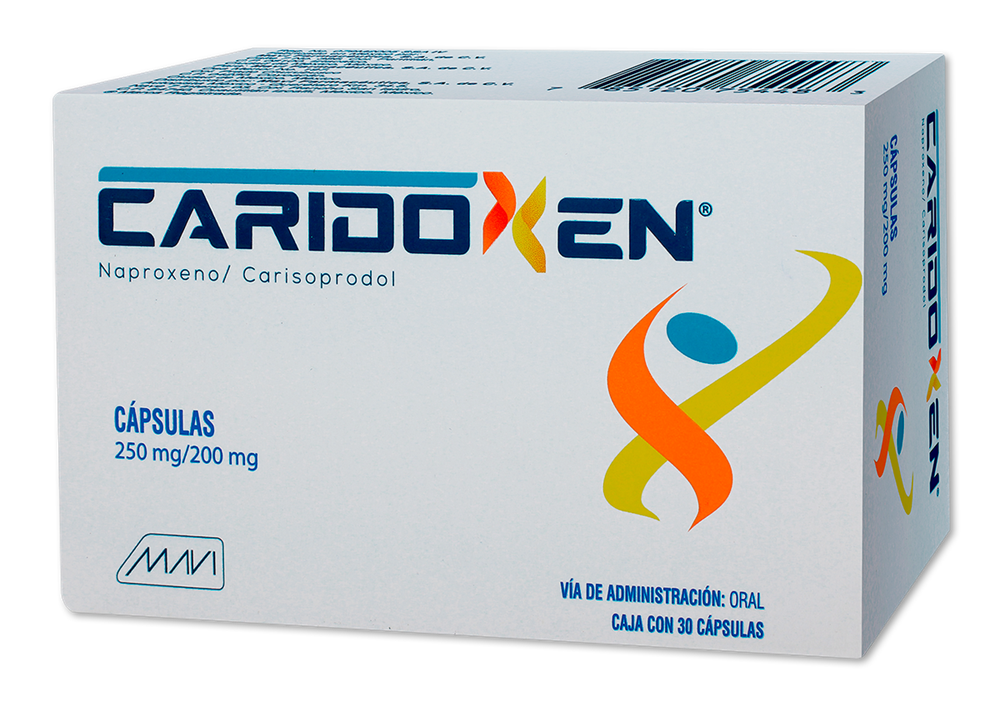 [785120754483] Caridoxen 30 cápsulas 250/200 MG