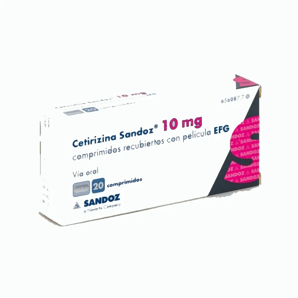[7257427604004] Tradaxin Cetirizina 10 Mg 20 Tabletas Genérico