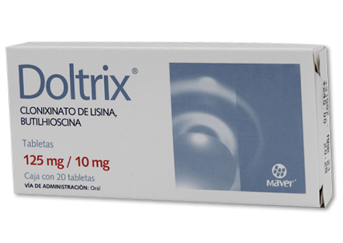 Doltrix 20 tabletas 125/10 MG Butilhioscina Clonixinato de lisina