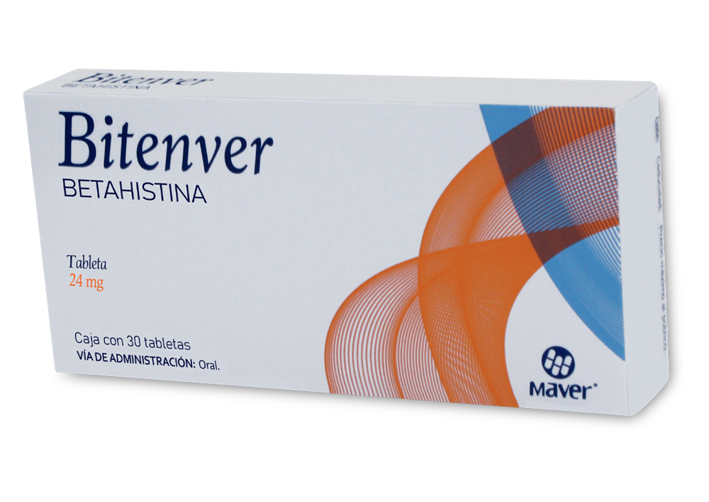 Bitenver 30 tabletas 24 MG Betahistina