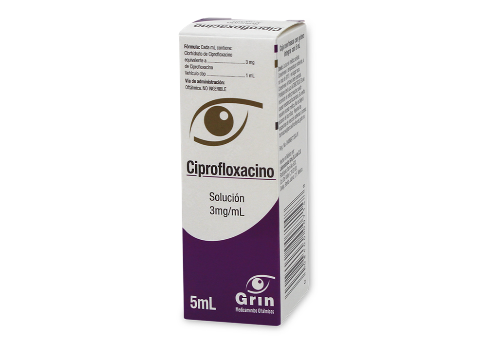 Ciprofloxacino 1 solución 5ML/3MG