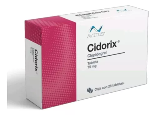 [7502209858190] Cidorix Clopidogrel 75 Mg 14 Tabletas Genérico Solara