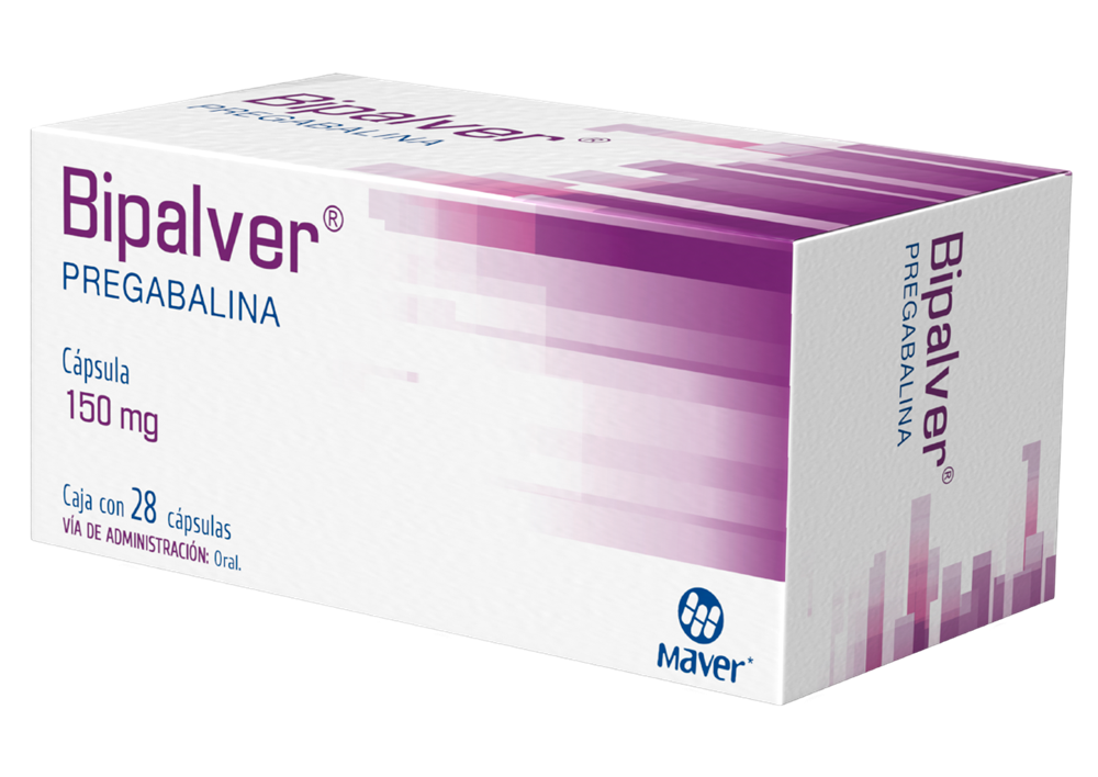 [7502009745379] Bipalver pregabalina 150mg 28 cápsulas genérico Maver