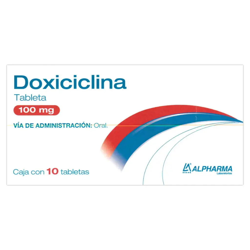 [7502226291857] Doxiciclina 100 Mg 10 Tabletas Genérico Alpharma