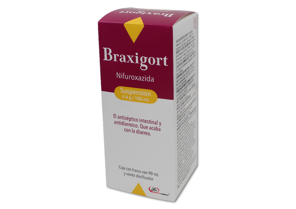 [7501825304555]  Braxigort Nifuroxazida Suspensión 4.4 G / 100 Ml