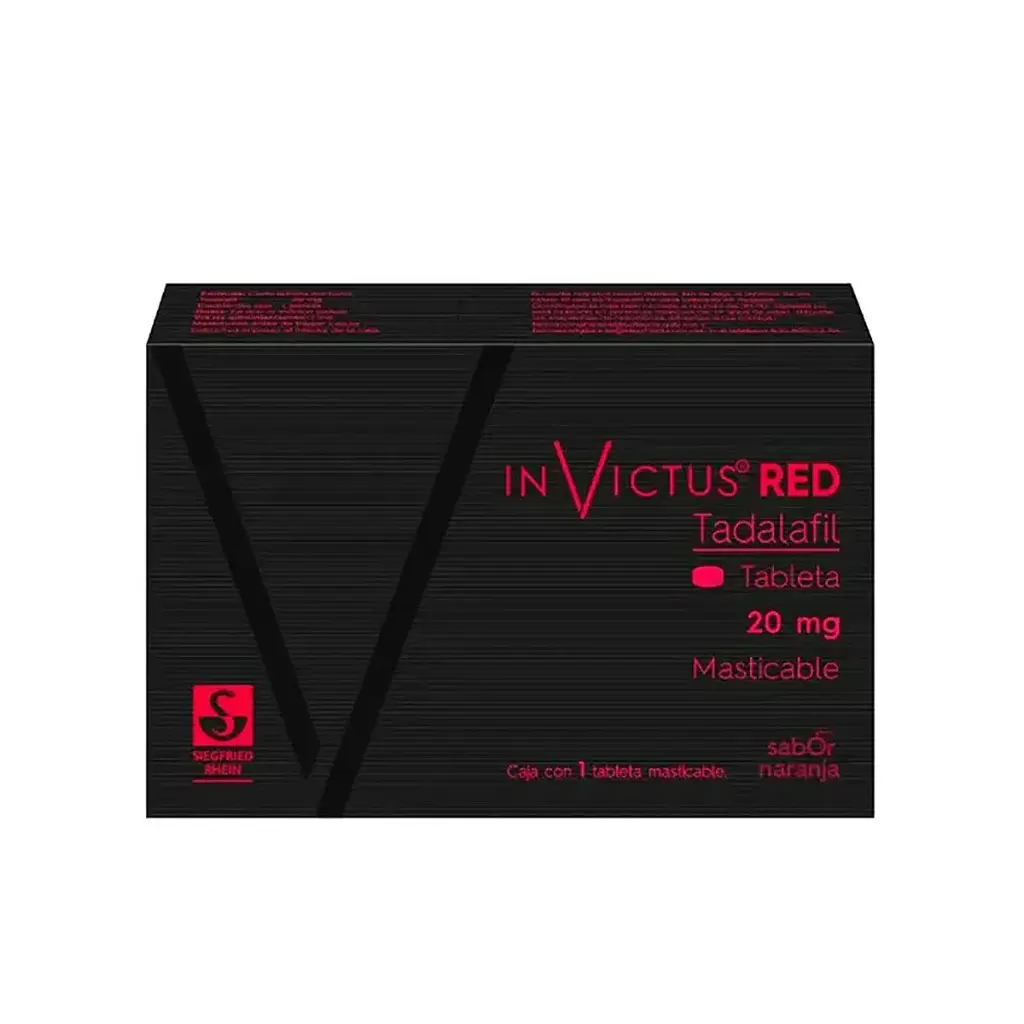 [7501300421845] Invictus Red 20 Mg 4 Tabletas