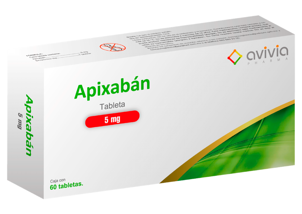 [7506513600988] Apixabán 5mg 60 tabletas
