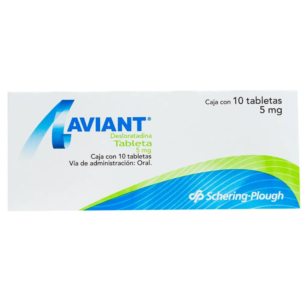 Aviant 5mg caja con 10 tabletas
