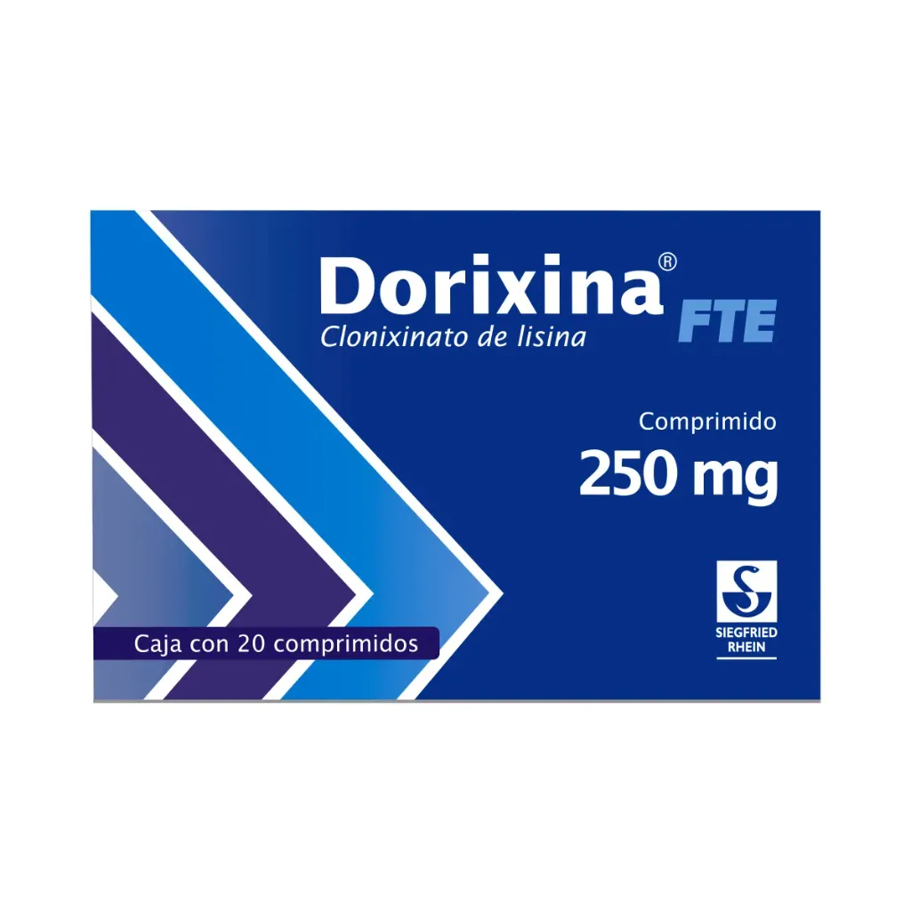 Dorixina FTE Siegfried Clonixinato De Lisina 250 mg Caja Con 20 Comprimidos