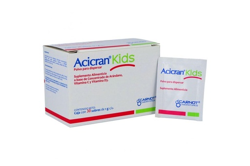 [7501124183486] Acicran Kids Polvo Para Dispersar Caja Con 30 Sobres Con 1 G