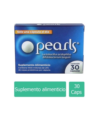 [763948315574] Pearls Acidophilus Suplemento Alimenticio 30 Cápsulas