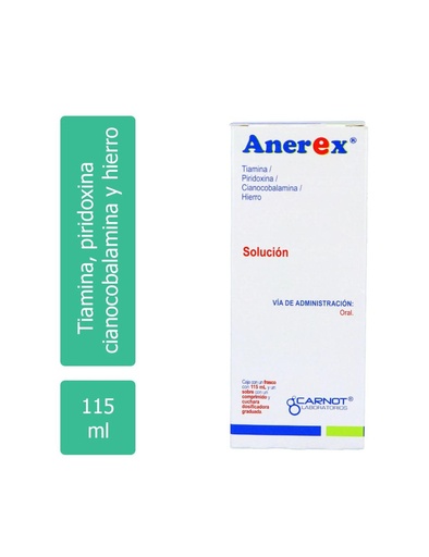 [7501070900168] Anerex 120 Mg Caja Con Frasco Solución Con 115 Ml