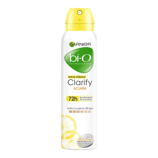 [7506078948075] Desodorante Garnier Bí-O Clarify Aclara Aerosol 150 Ml