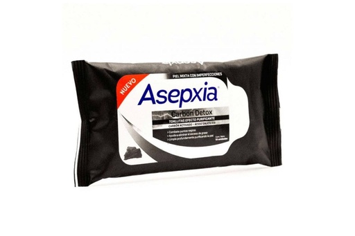 [7798140259428] Asepxia Carbón Détox Toallitas 25 Piezas