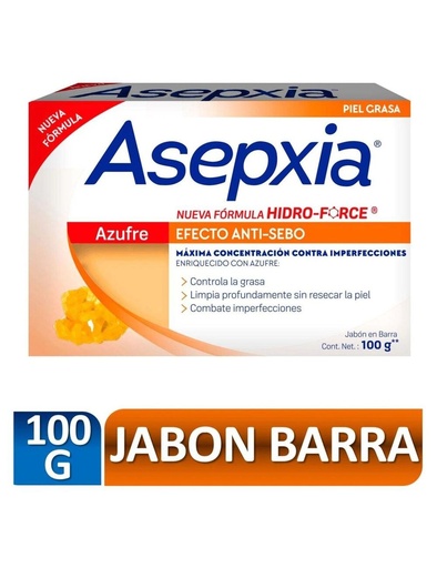 [650240007828] Jabón Asepxia Azufre 100 G