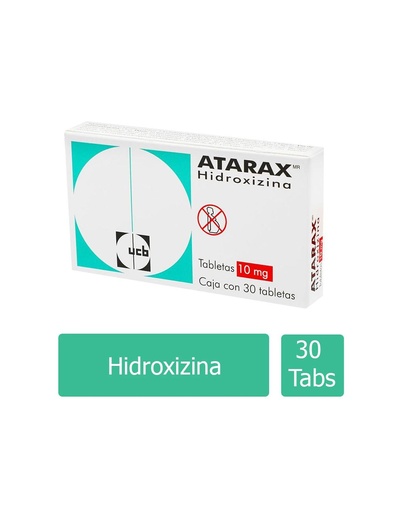 [7501088507502] Atarax 10 Mg 30 Grageas