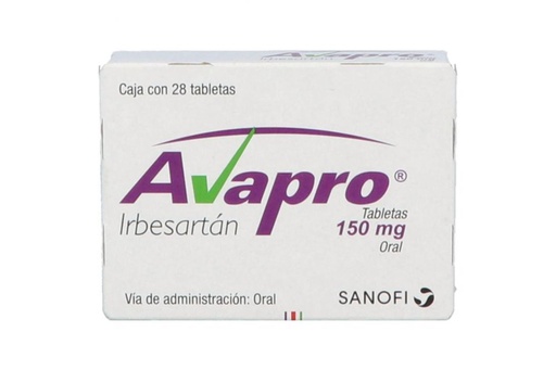 [7501361692987] Avapro 150 Mg 28 Tabletas