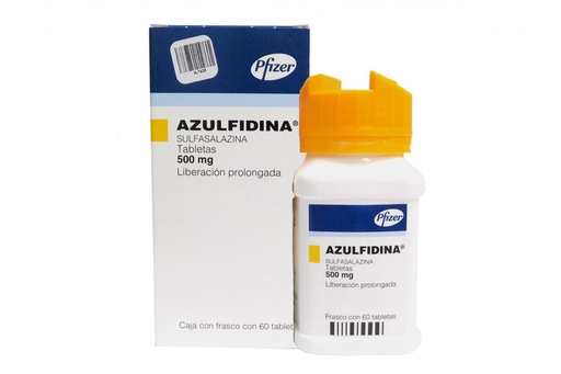 [7501142911306] Azulfidina 500 Mg 60 Tabletas