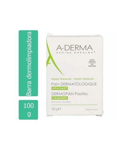[3282771057385] A-Derma Barra Dermolimpiadora 100 G