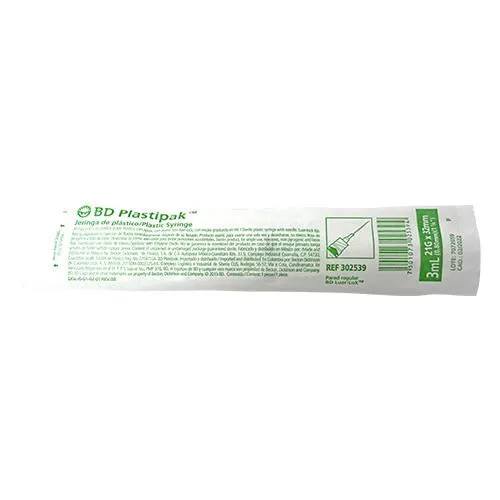 [7501073025394] Jeringa Desechable BD 3 Ml 21 G X 32 Mm