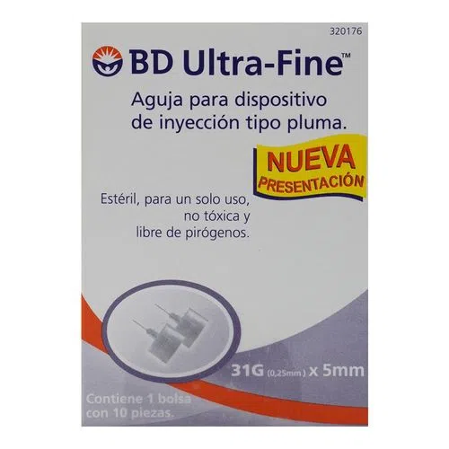 [382903201761] Aguja Desechable Ultra Fine 31X5 MM 10 Piezas