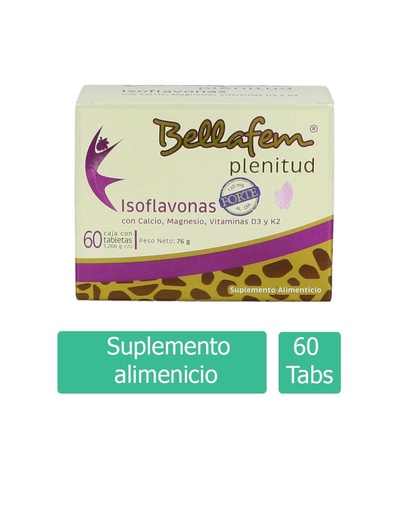 [7502235760115] Bellafem Plenitud Suplemento Alimenticio 60 Tabletas