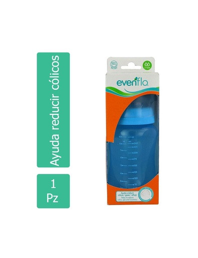 [7501027512918] Biberón Evenflo 260 Ml Ayuda A Reducir Cólicos 3-6 Meses Caja Con 1 Pieza