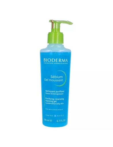 [3401578653709] Gel Limpiador Para Piel Mixta Bioderma Sébium 200 Ml