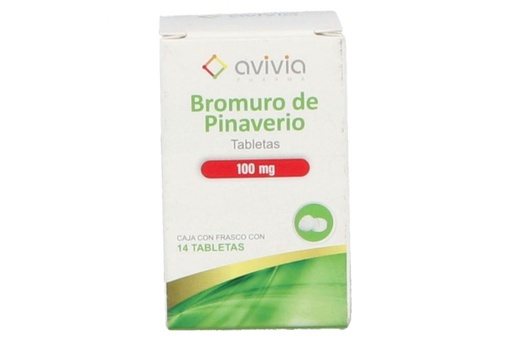 [7502216804982] Bromuro De Pinaverio 100 Mg Caja Con Frasco Con 14 Tabletas