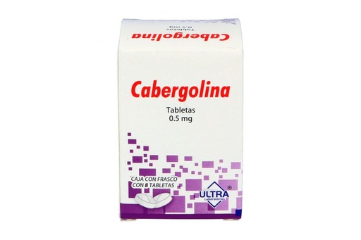 [7502216795129] Cabergolina 0.5 Mg 8 Tabletas Genérico Ultra Lab