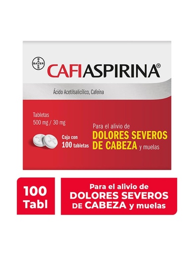 [7501008433515] Cafiaspirina 100 Tabletas