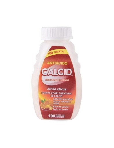 [7501124311100] Calcid Surtido Frasco 100 Pastillas