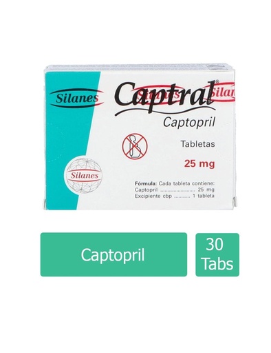 [7501101640049] Captral 25 Mg 30 Tabletas 1+1