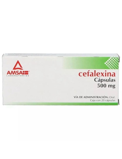 [7501349021181] Cefalexina 500 Mg 20 Cápsulas Genérico Amsa 