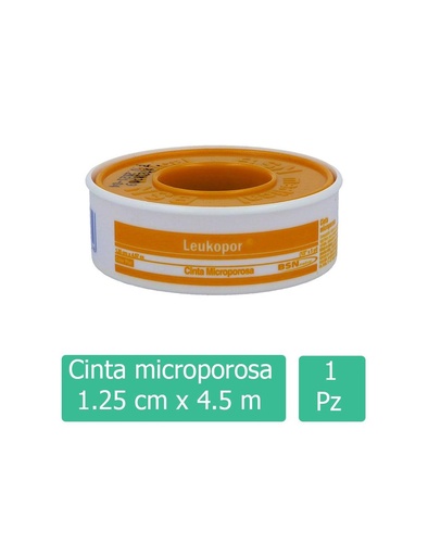 [7707331801346] Cinta Microporosa Leukopor Piel 1.25 Cm X 4.5 M 
