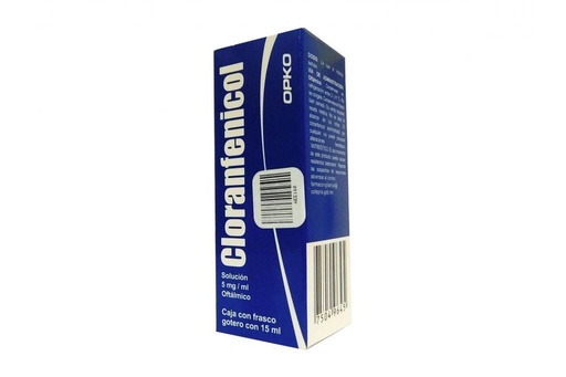 [75049645] Cloranfenicol Oftálmico 5 Mg/Ml Caja Con Frasco Gotero - Rx3