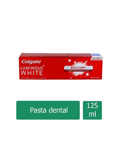 [7509546053875] Pasta Dental Colgate Luminous White 125 Ml 