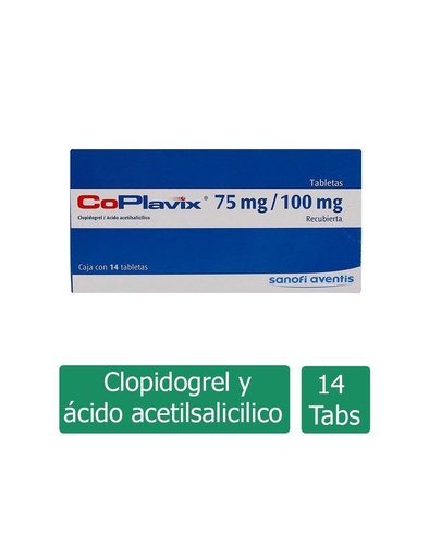 [7501165007321] Coplavix 75/100 Mg 14 Tabletas 
