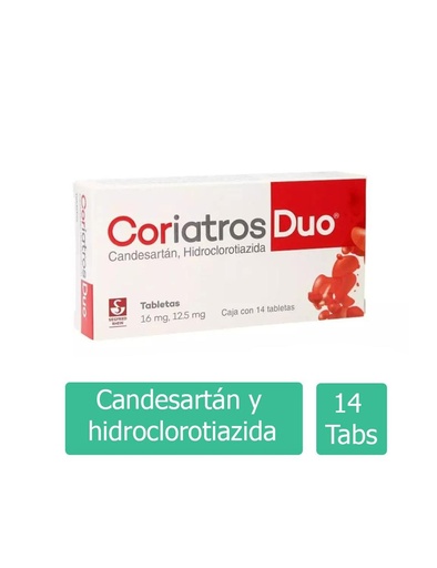 [7501300420404] Coriatros Duo 16/12.5 Mg 14 Tabletas 