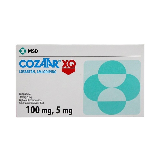 [7502241941768] Cozaar XQ 100/5 Mg 30 Comprimidos 
