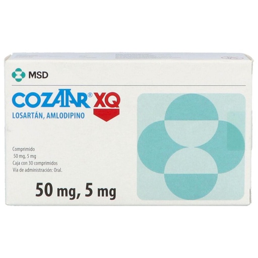 [7502241941775] Cozaar XQ 50/5 Mg 30 Comprimidos 